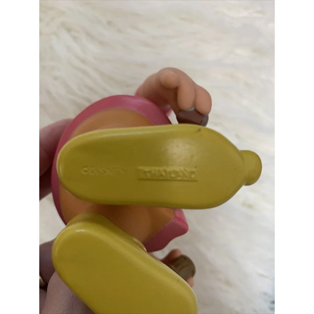 Doc Disney Snow White Seven Dwarfs Figurine Vinyl Rubber Plastic Collectible 6